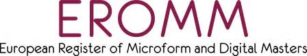 eerome|EROMM : European Register Of Microform And Digital Masters.